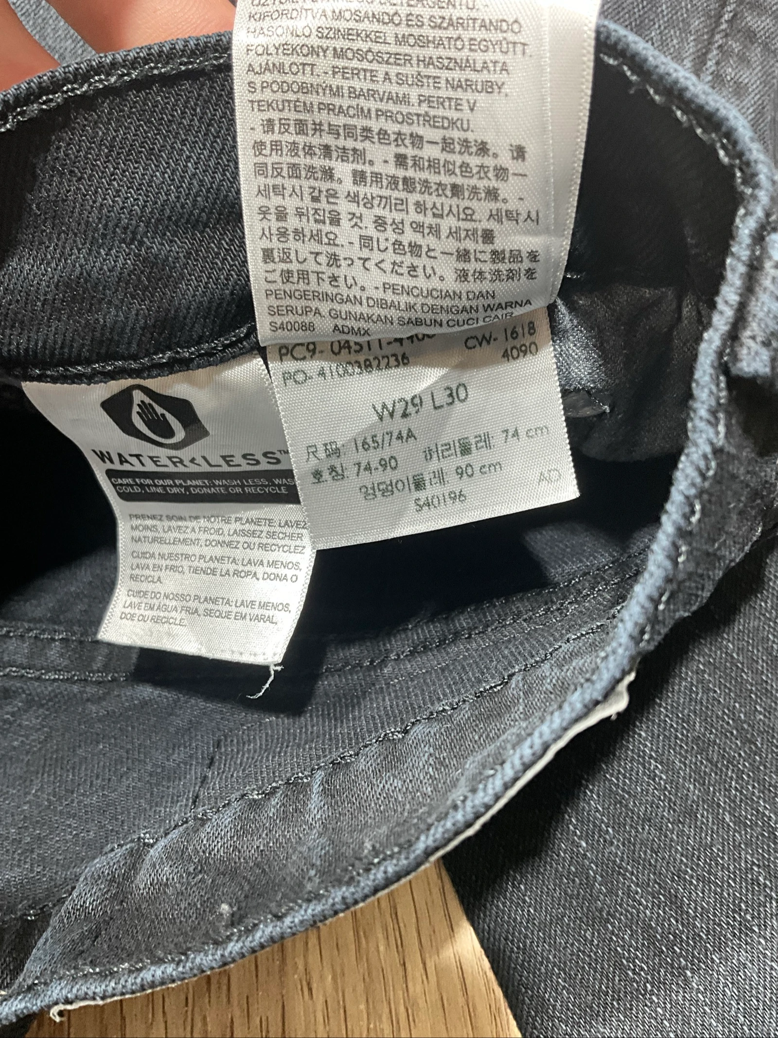 Jean Levi's 511 Slim W29 L30 Denim Noir Délavé lvh 257 – photo 11